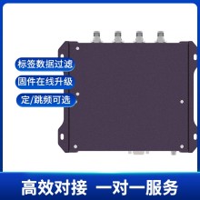 RFID四通道讀寫器R2000多通道遠距離分體式超高頻標簽讀取讀卡器