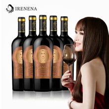 IRENENA紅酒溫碧霞自創(chuàng)品牌進(jìn)口智利葡萄酒美娜干紅750ml